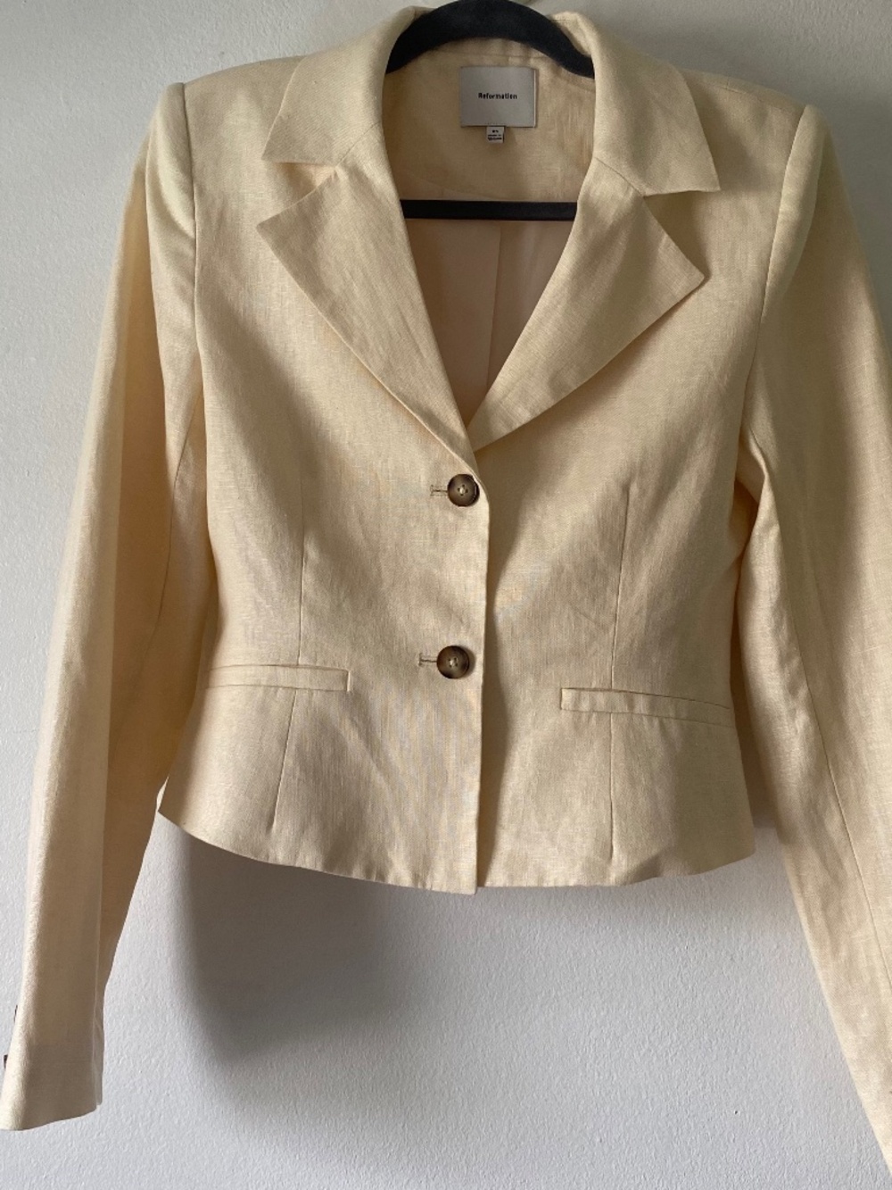 Reformation linen suit